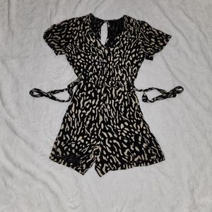 Rails Patterned Romper